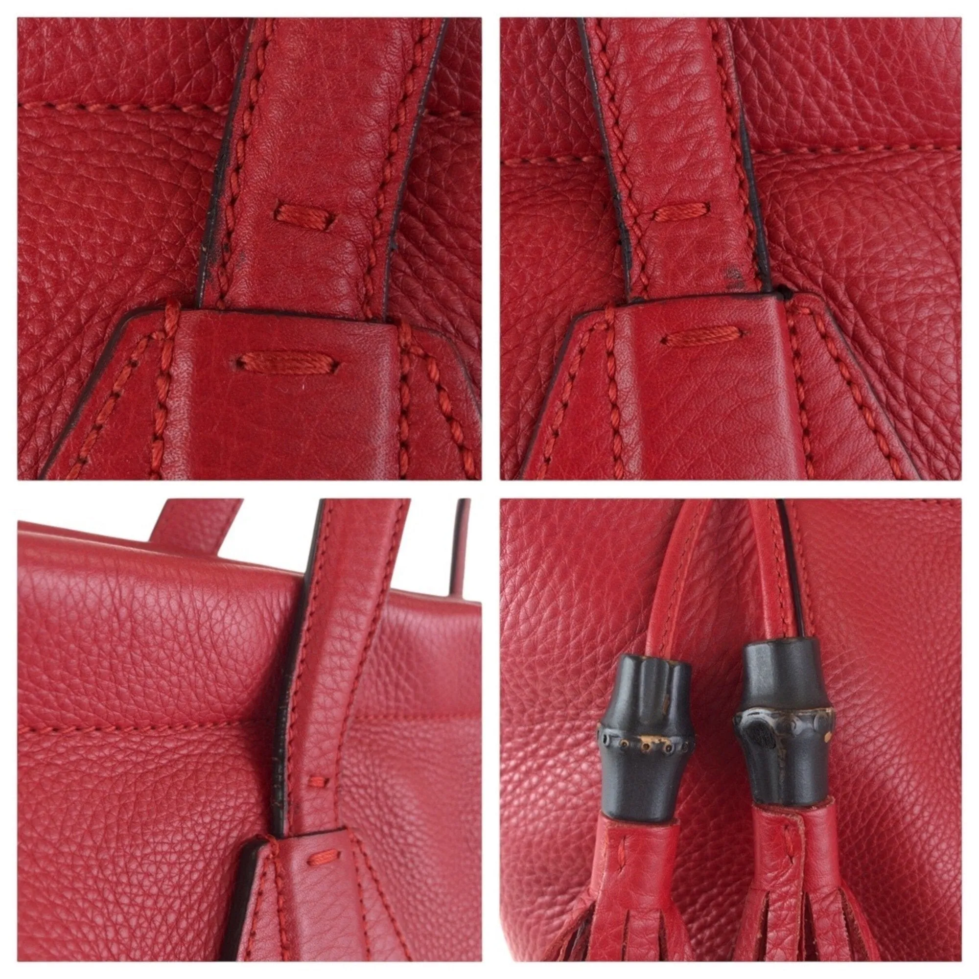 Gucci Leather Shoulder Bag Tote Bag (Pre-Owned)