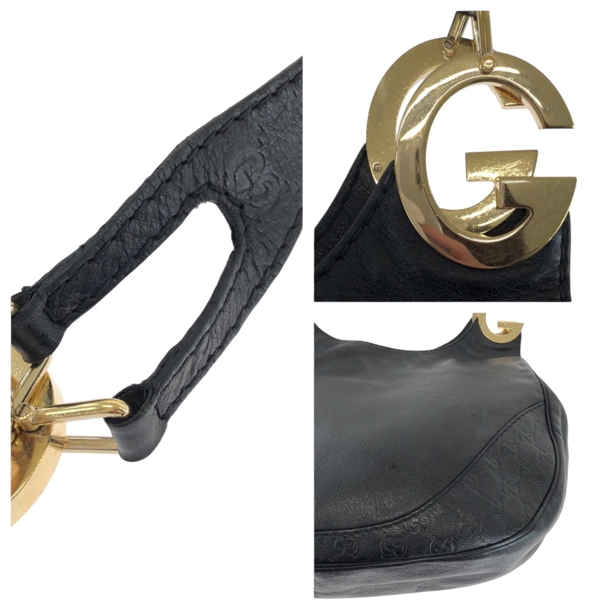 Gucci Leather Shoulder Bag Tote Bag (Pre-Owned)