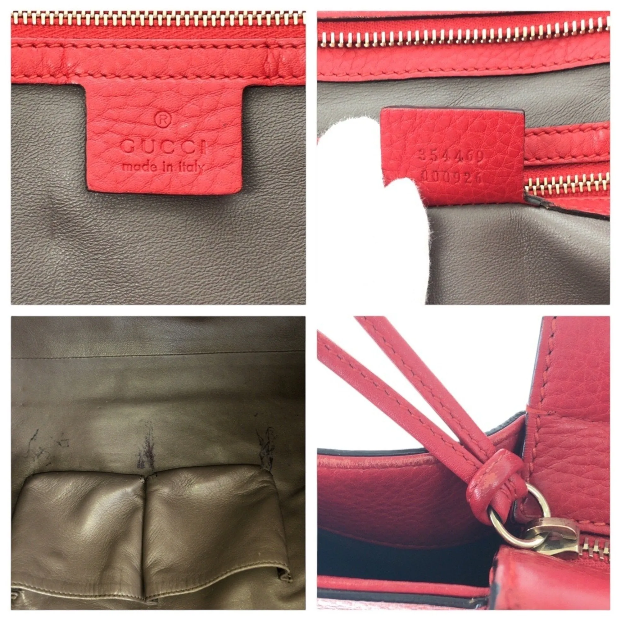 Gucci Leather Shoulder Bag Tote Bag (Pre-Owned)