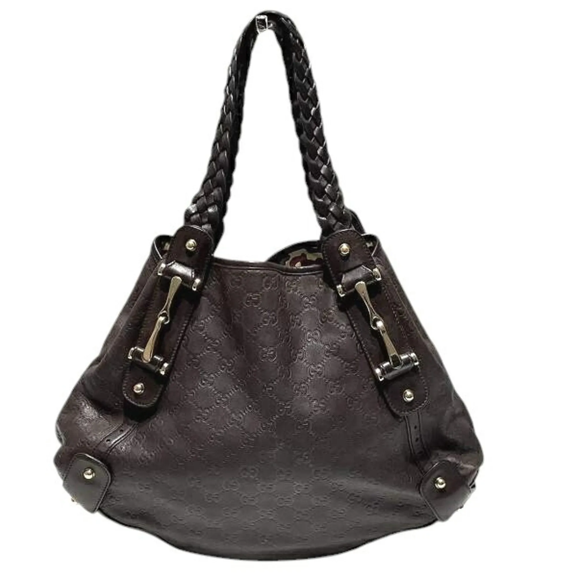 Gucci Leather Shoulder Bag Tote Bag (Pre-Owned)