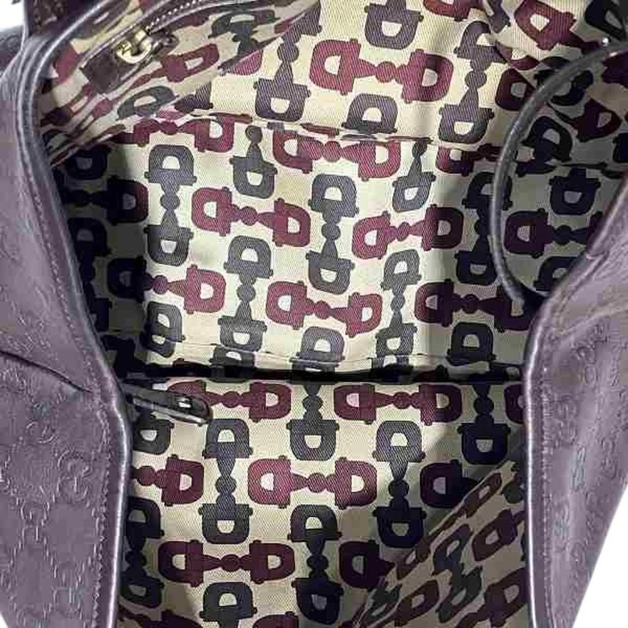 Gucci Leather Shoulder Bag Tote Bag (Pre-Owned)