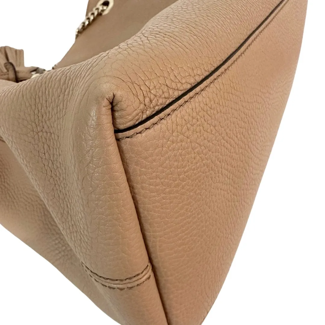 Gucci Leather Soho Medium Chain Shoulder Tote