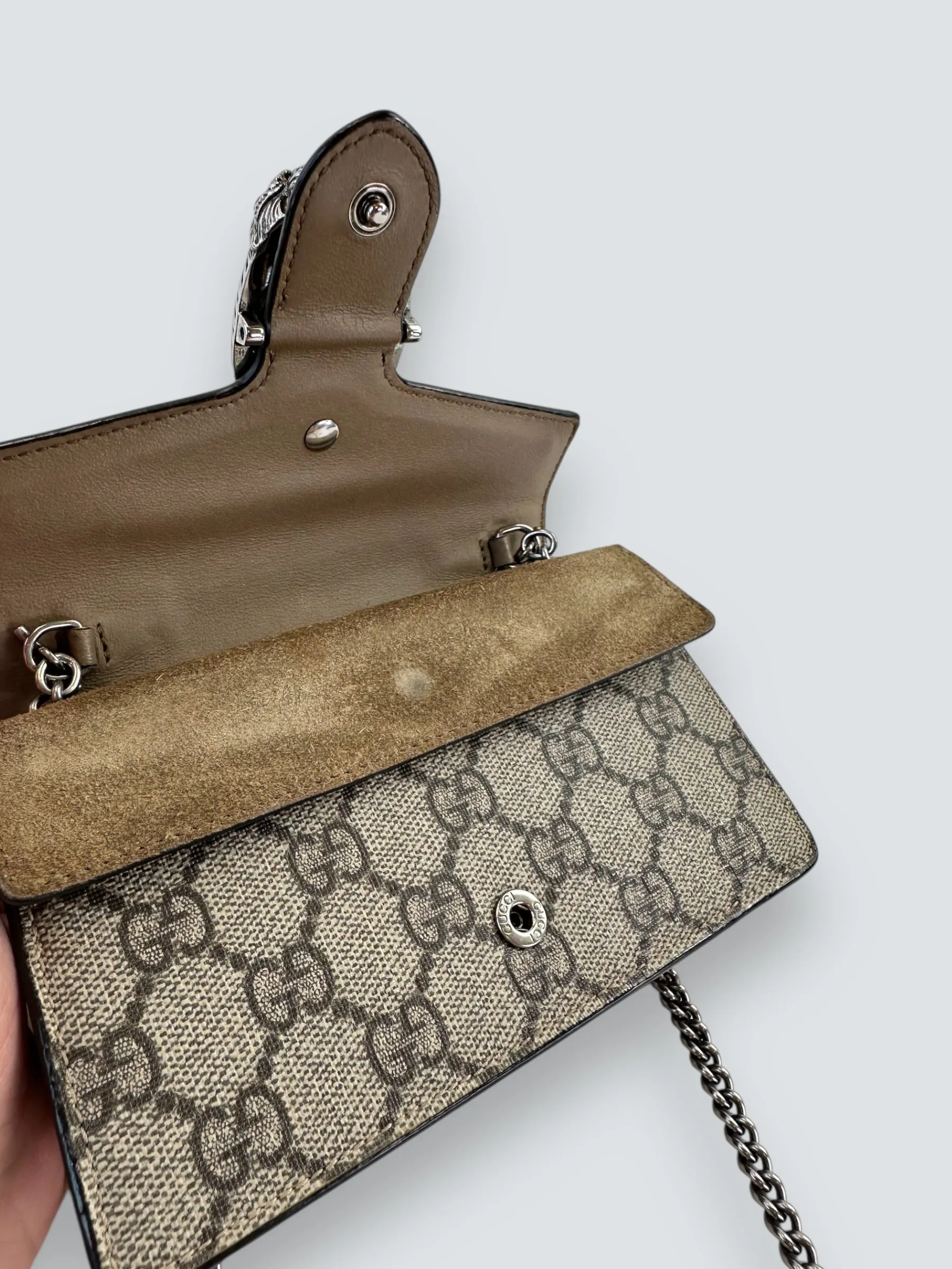 Gucci Monogram Canvas Super Mini Dionysus