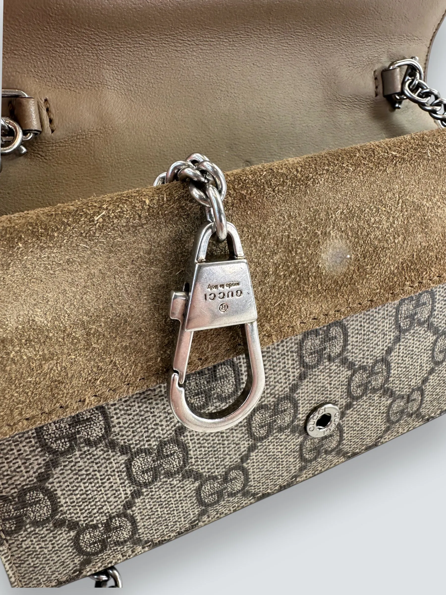 Gucci Monogram Canvas Super Mini Dionysus