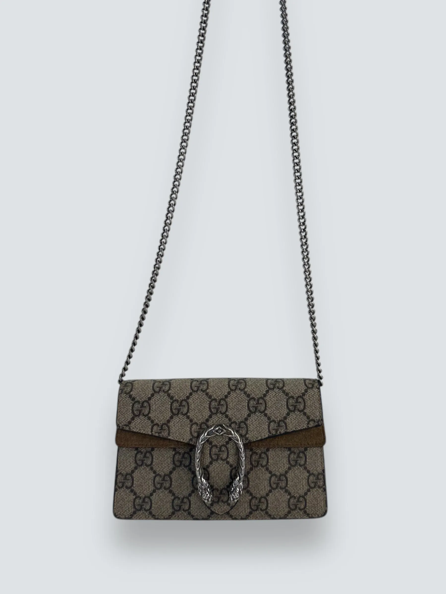 Gucci Monogram Canvas Super Mini Dionysus
