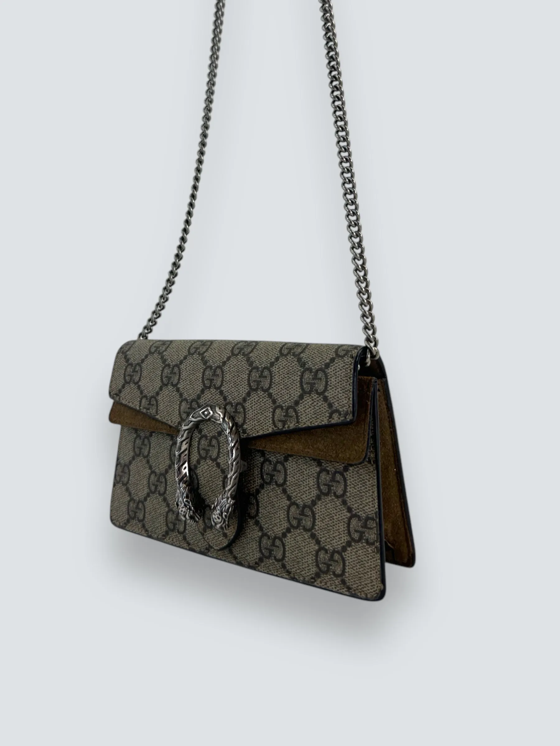 Gucci Monogram Canvas Super Mini Dionysus