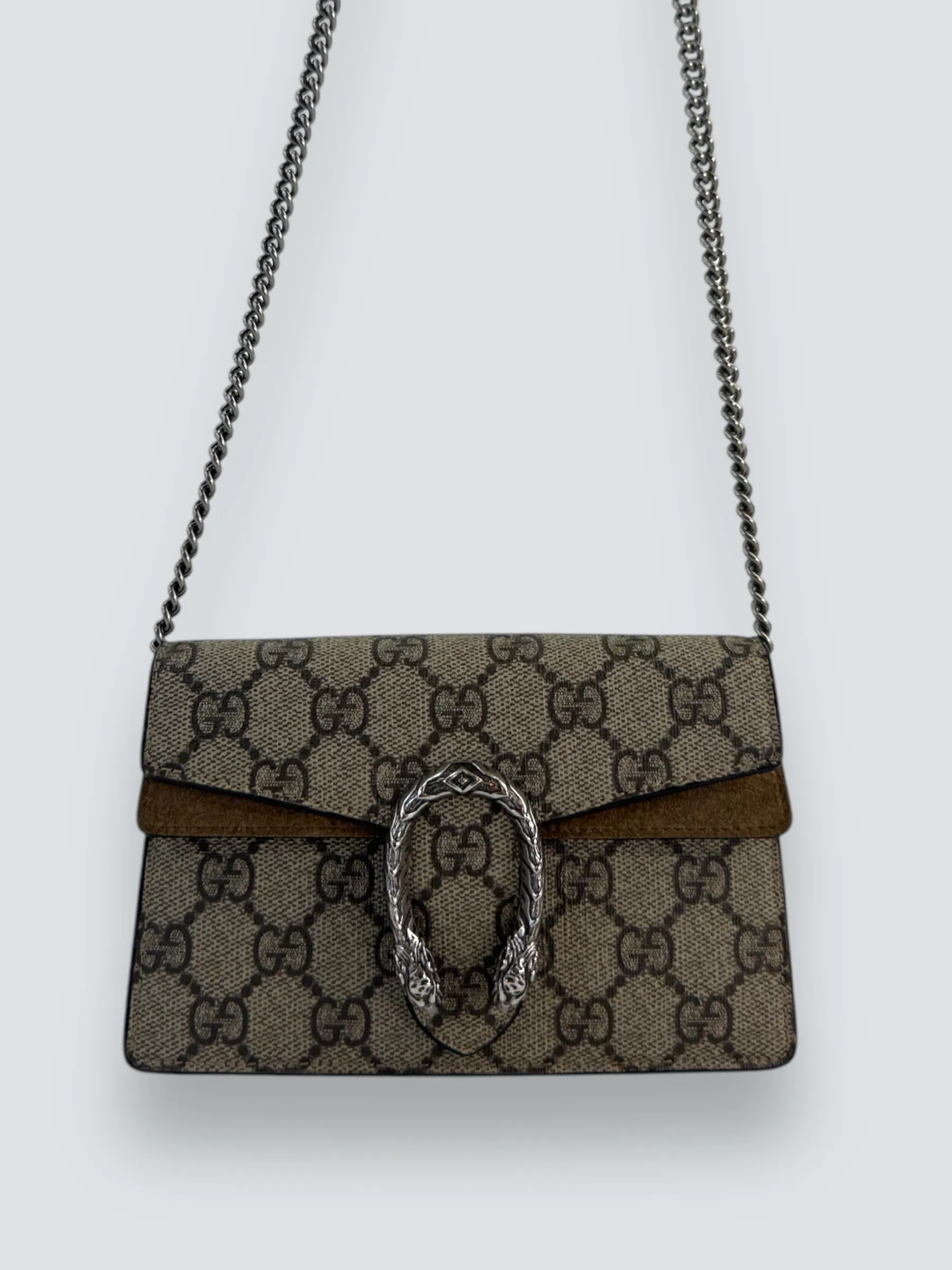 Gucci Monogram Canvas Super Mini Dionysus
