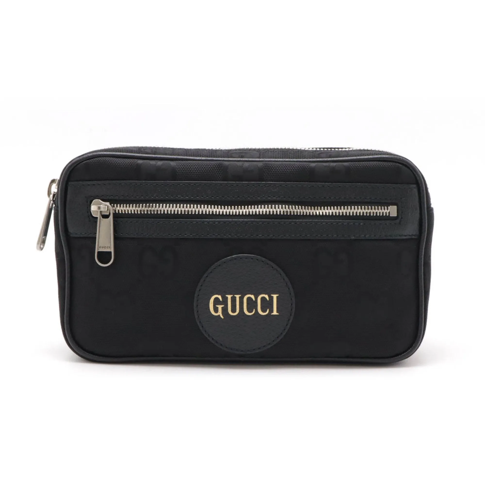 Gucci Nylon Leather Shoulder Bag (Pre-Owned)