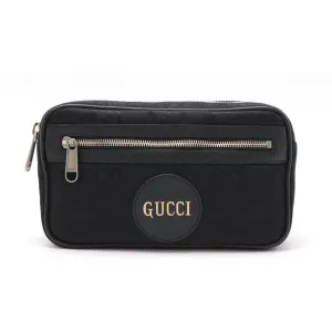 Gucci Nylon Leather Shoulder Bag (Pre-Owned)