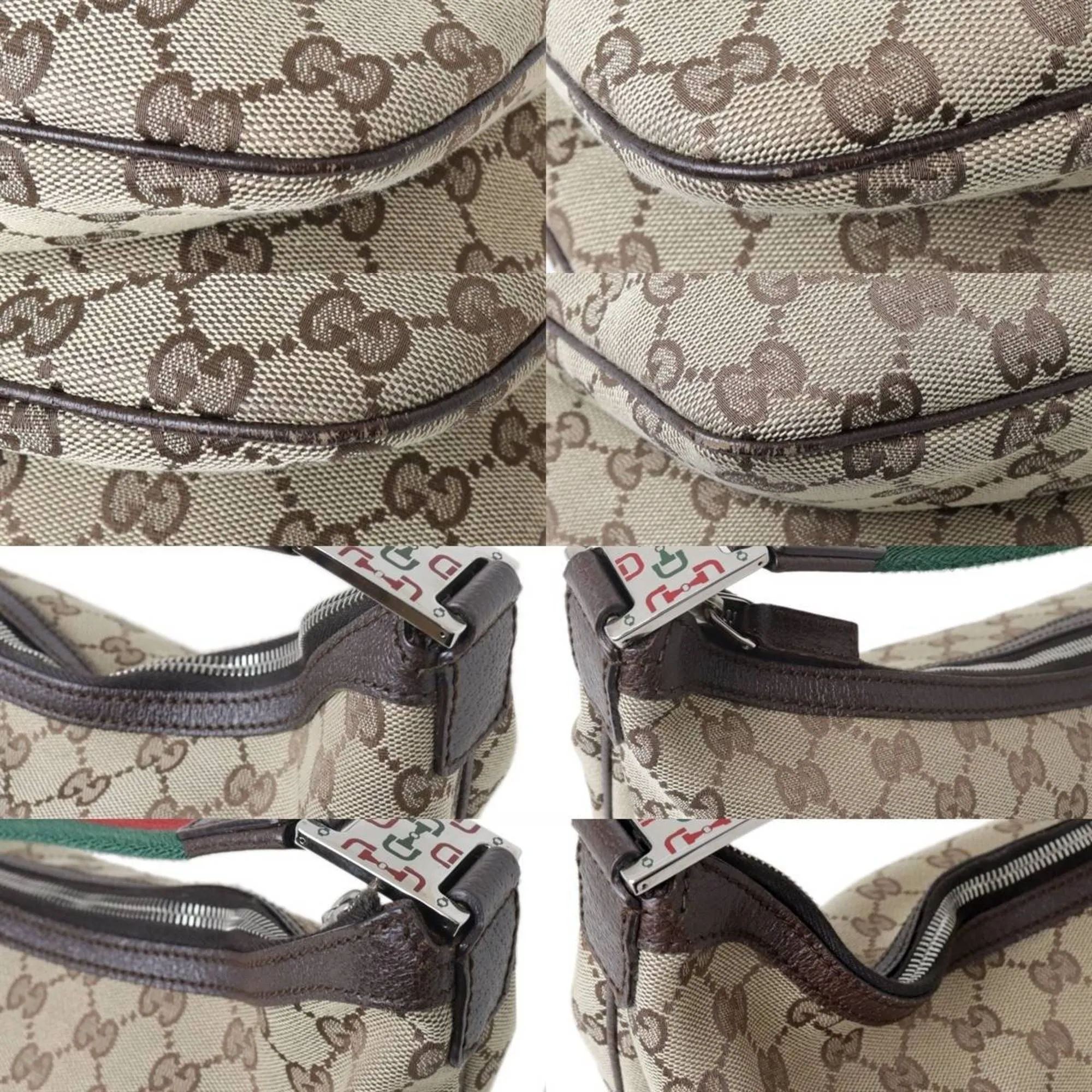 GUCCI Shoulder Bag Sherry Line GG Canvas