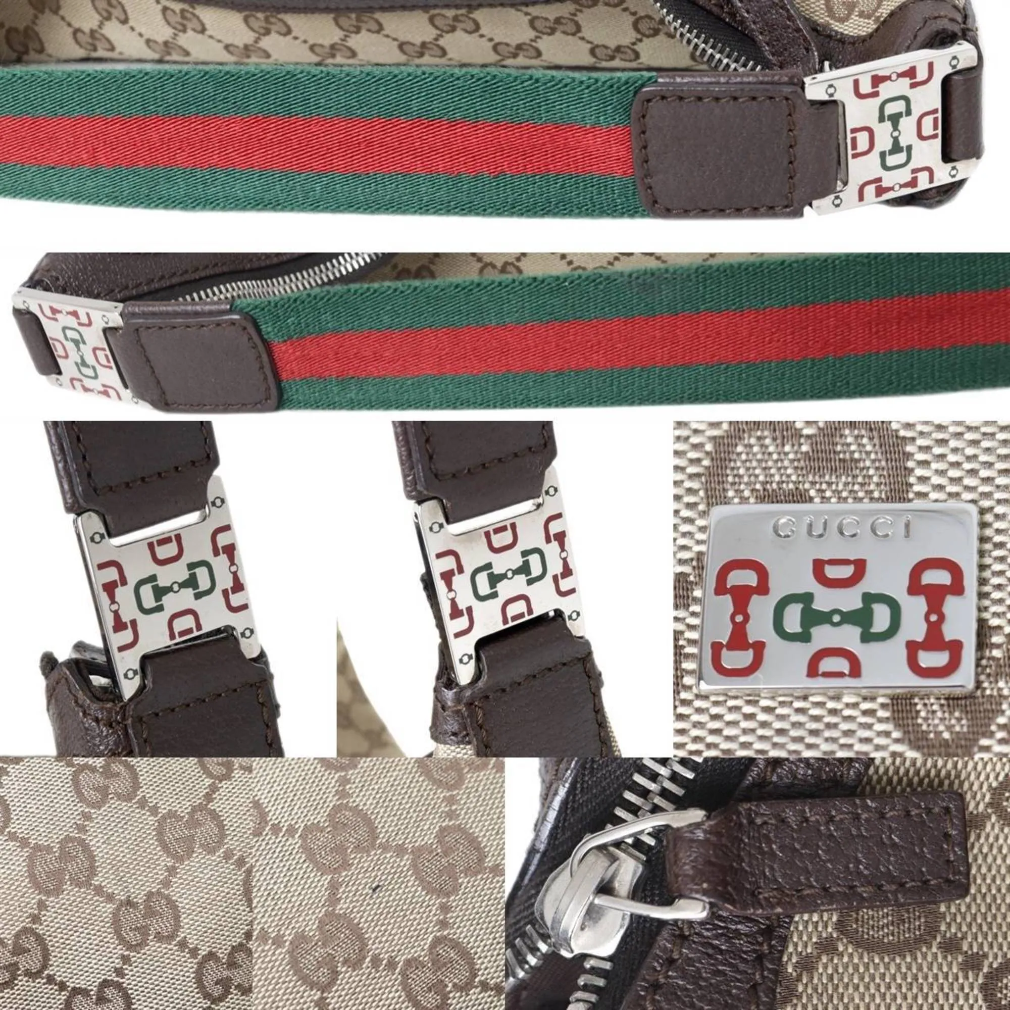 GUCCI Shoulder Bag Sherry Line GG Canvas