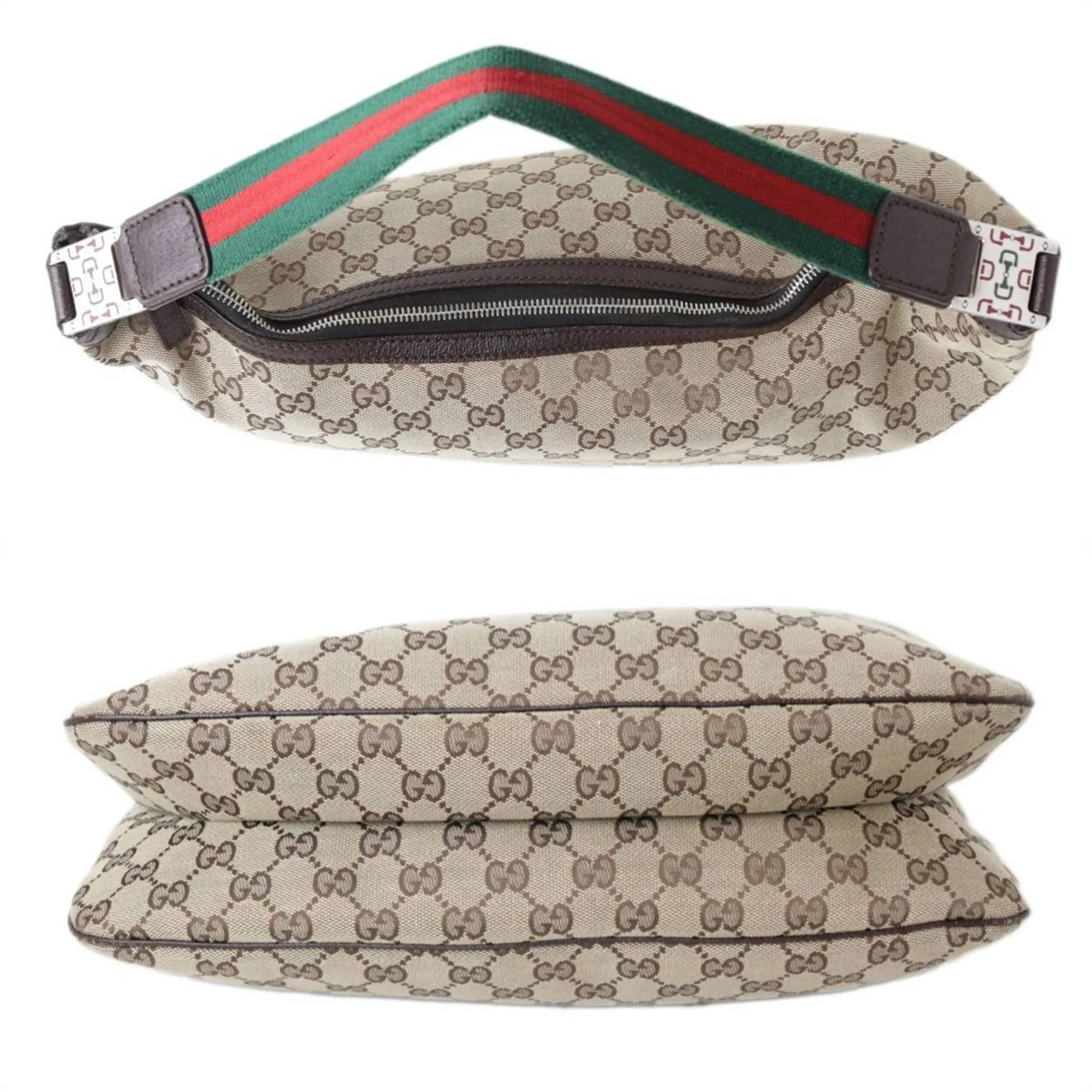 GUCCI Shoulder Bag Sherry Line GG Canvas