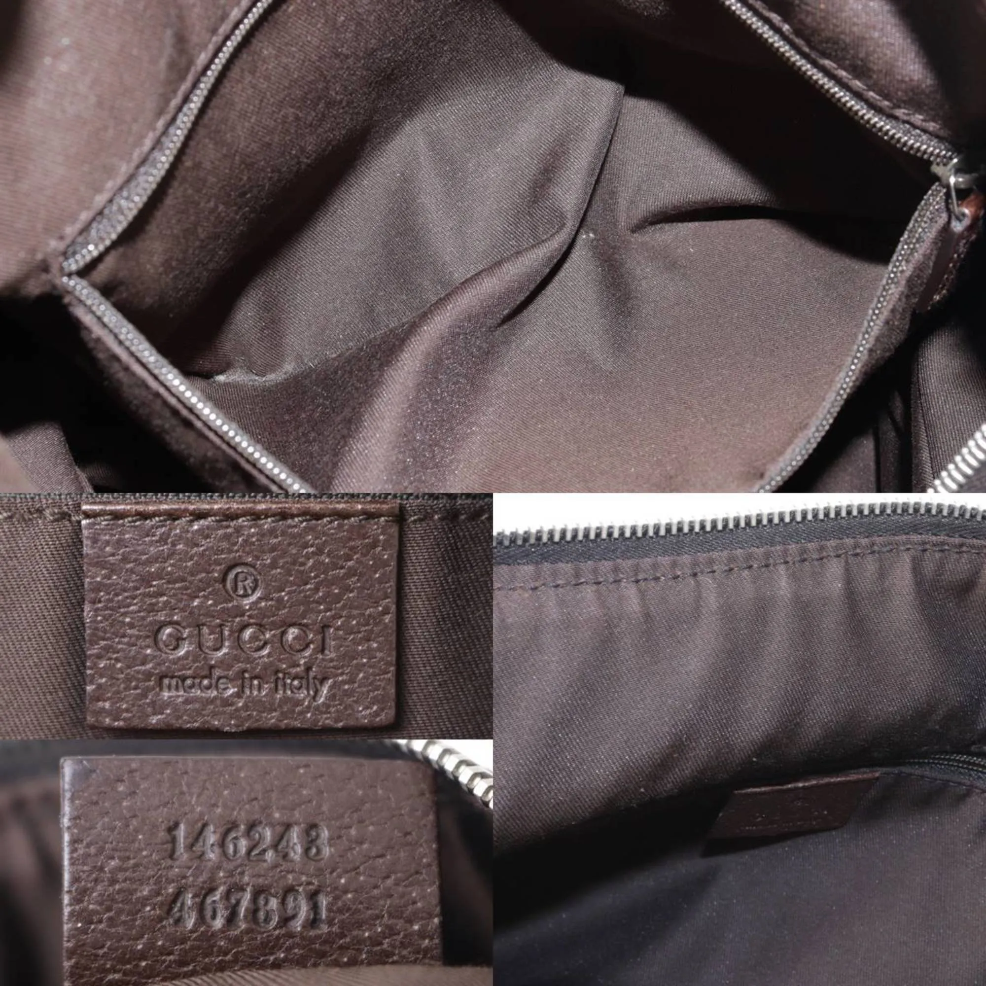 GUCCI Shoulder Bag Sherry Line GG Canvas