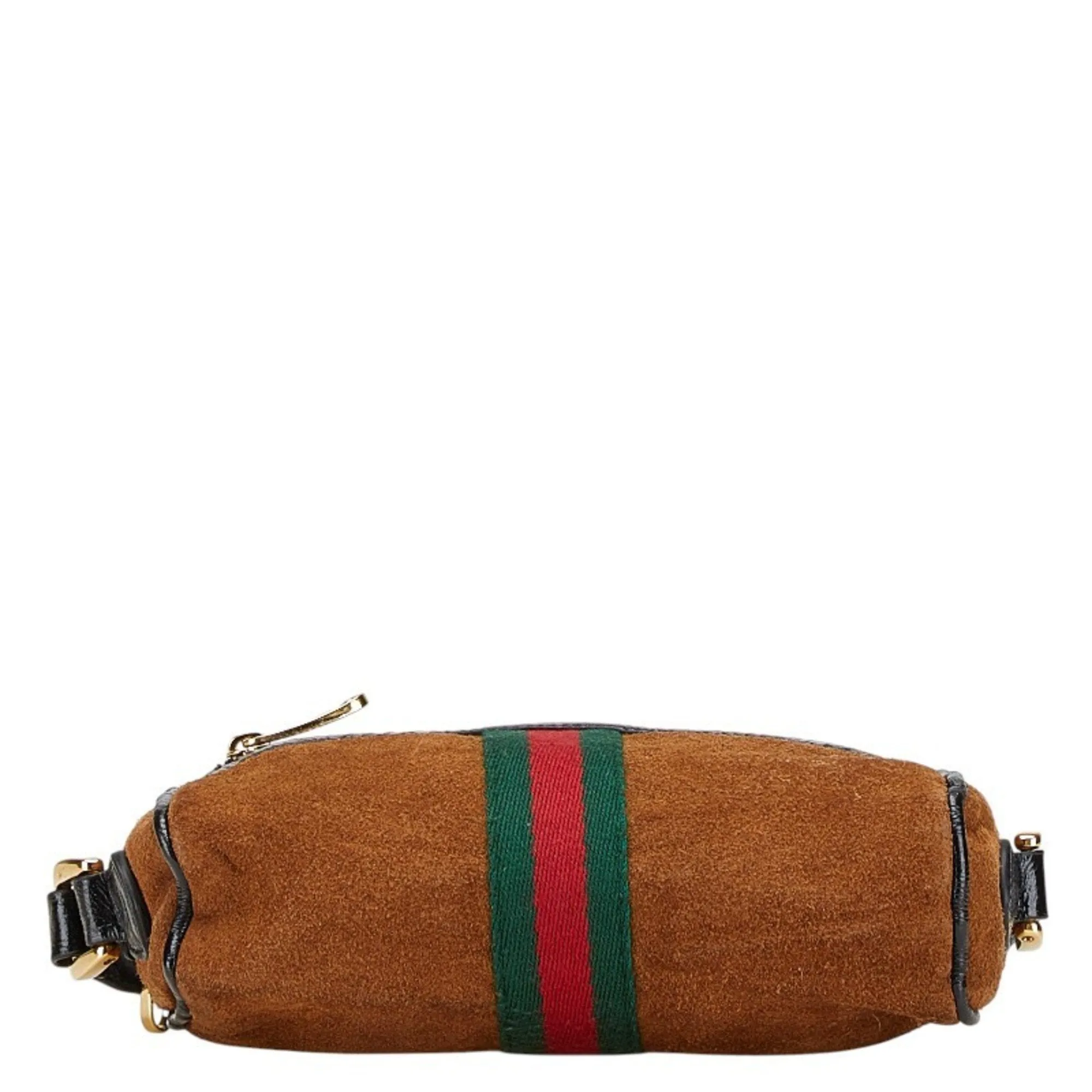Gucci  Suede Leather Shoulder Bag (Pre-Owned)