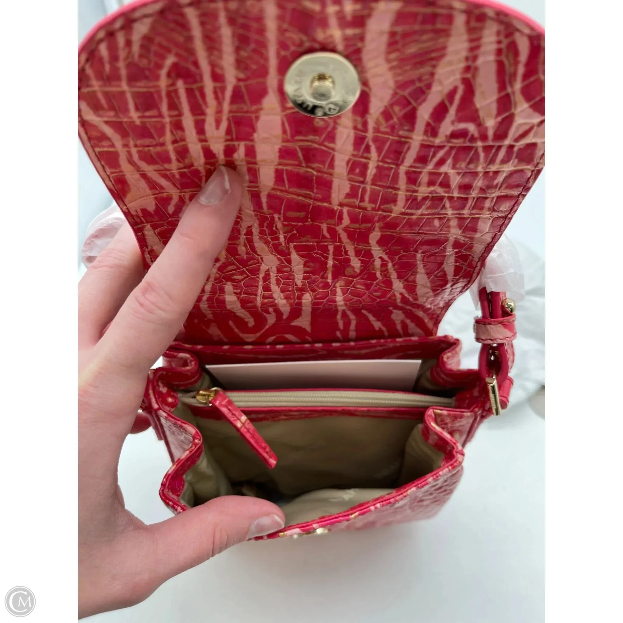 Handbag Designer By Brahmin, Size: Small