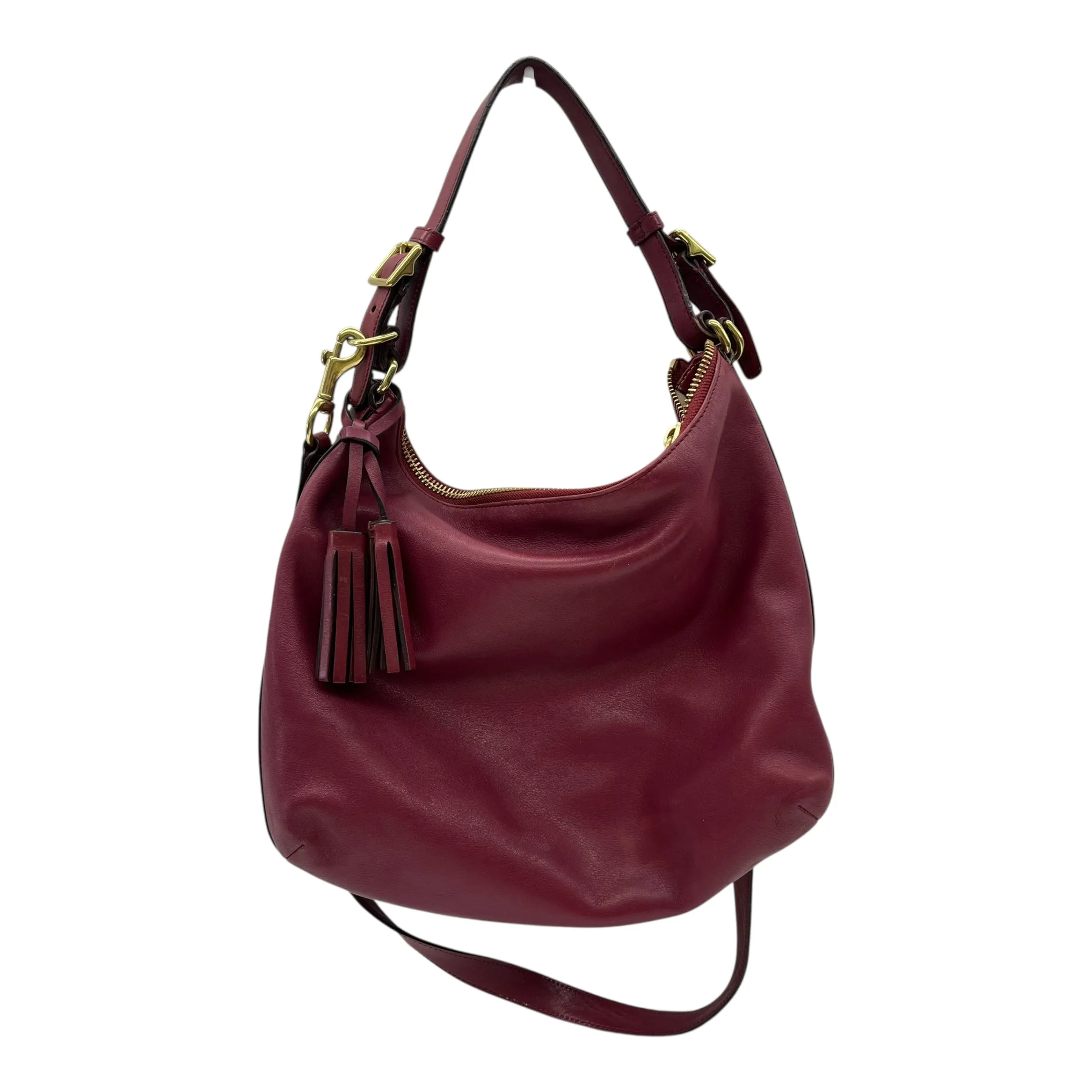 Handbag Designer By Coach In Red, Size:Large