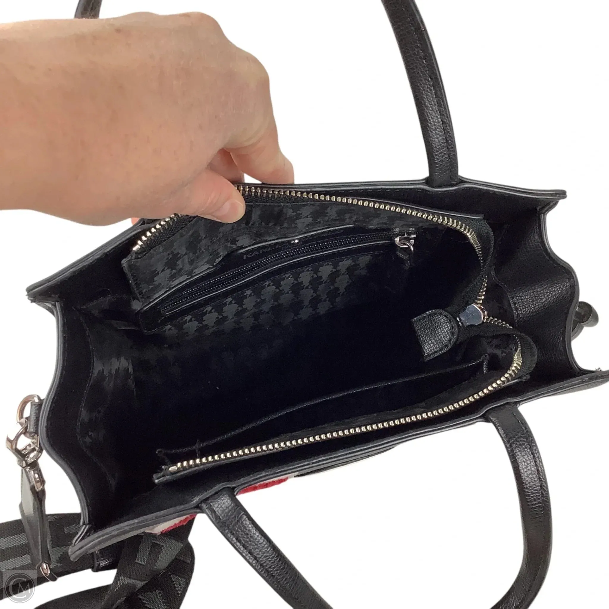 Handbag Designer By Karl Lagerfeld, Size: Medium