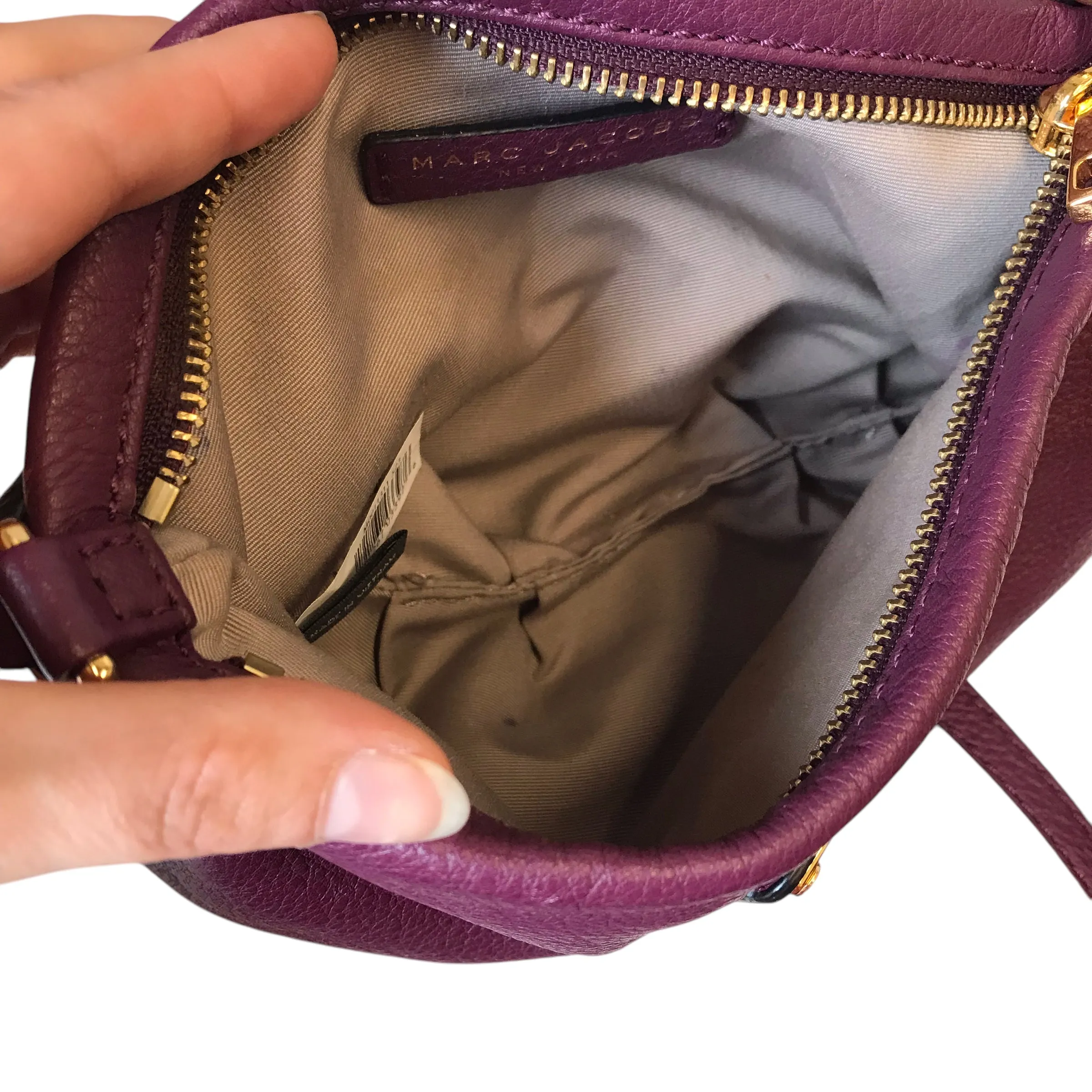 Handbag Designer By Marc Jacobs In Purple, Size:Small