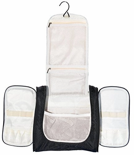 Hanging Toiletry Bag By Freegrace - Premium Large Travel Essentials Organizer - Durable Metal
