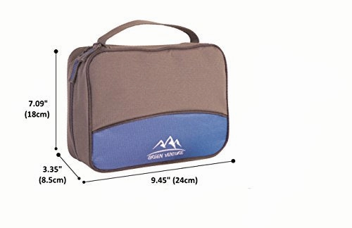 Hanging Toiletry Bag For Men & Women Luxury Accessories Set, Gray
