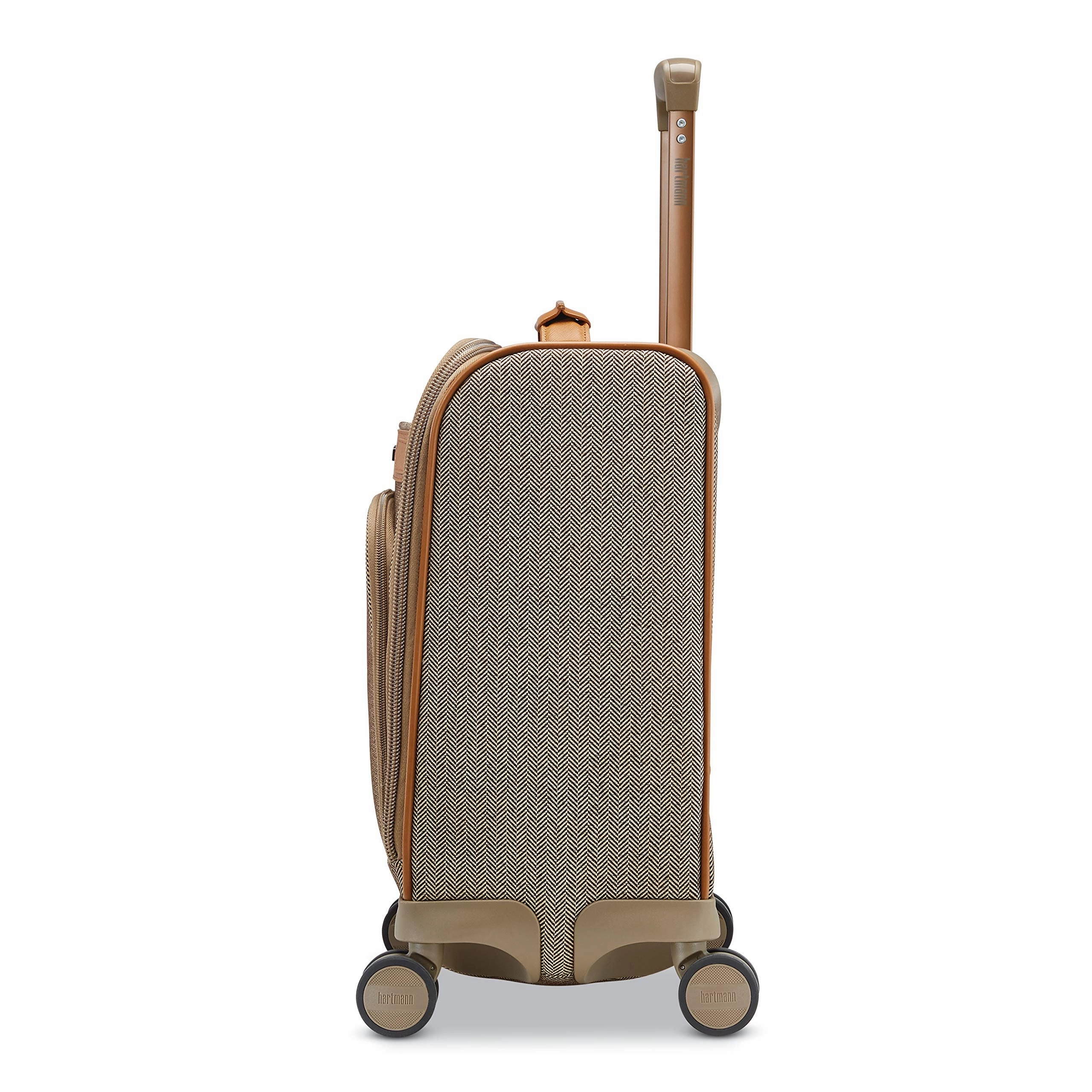 Hartmann Herringbone Deluxe Underseat Carry On Spinner, Terracotta