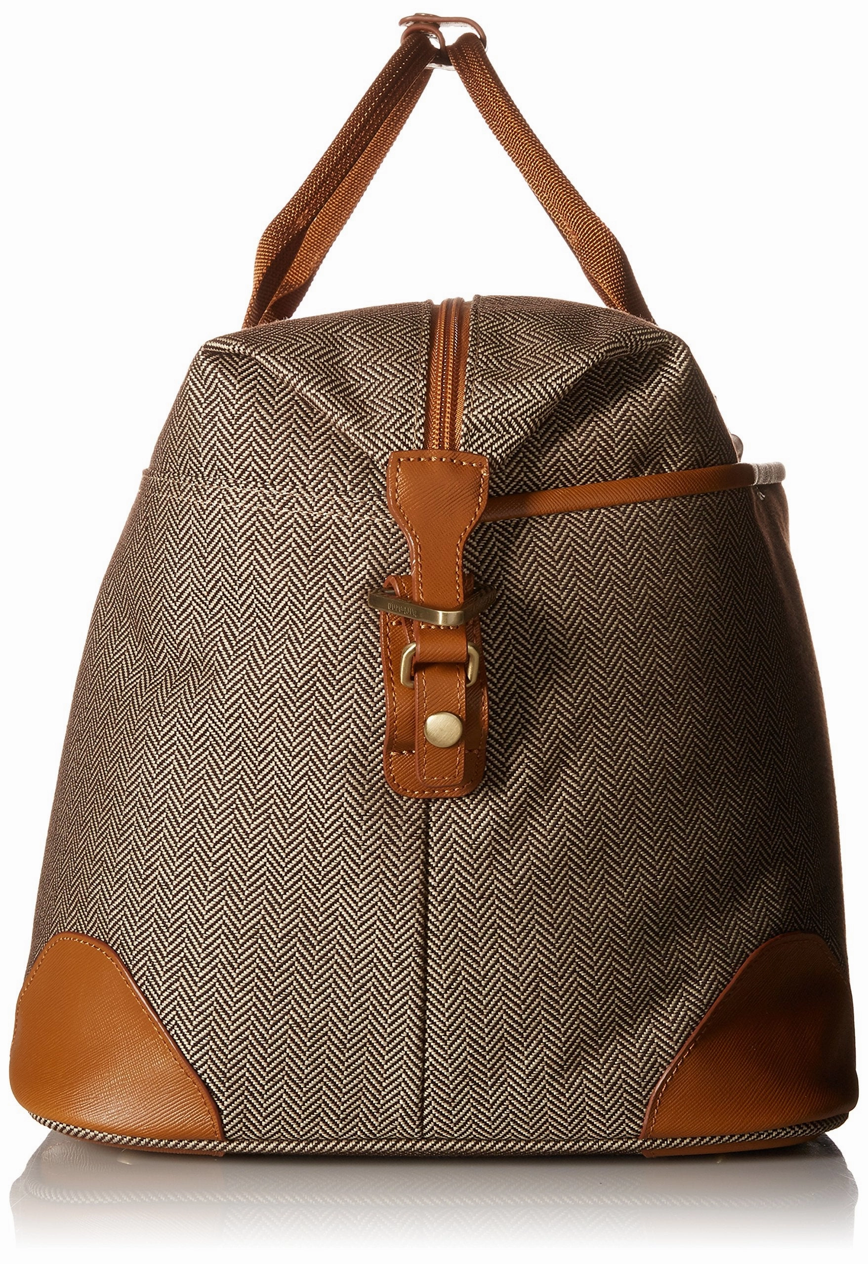 Hartmann Herringbone Luxe Softside Weekend Duffel, Terracotta