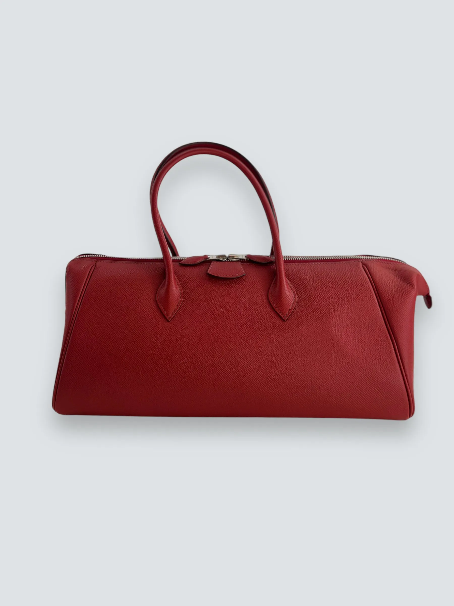 Hermes Red Leather Paris Bombay Handbag
