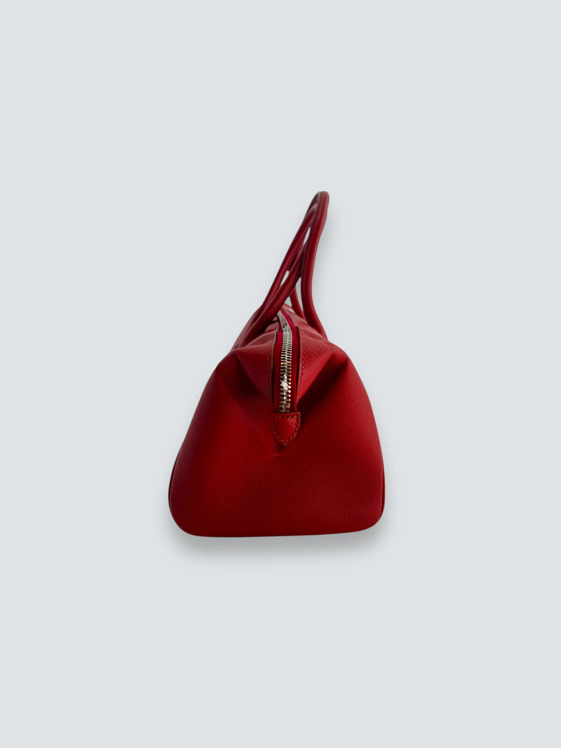 Hermes Red Leather Paris Bombay Handbag