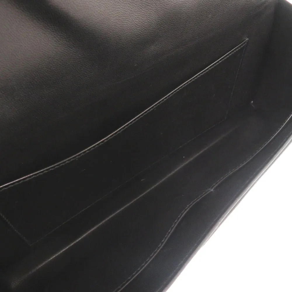 HERMES Shoulder Bag Box scarf black Napoleon