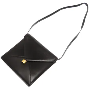 HERMES Shoulder Bag Box scarf black vintage Cadena Metal 2WAY Shoulder Bag Clutch Bag Women Used