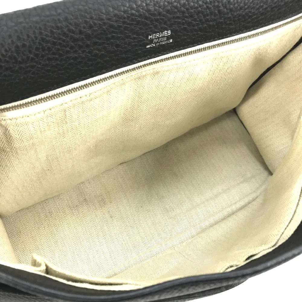 HERMES Shoulder Bag Taurillon Clemence black Crossbody bag Sac Alfred 35 mens Used