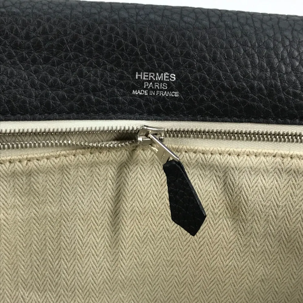HERMES Shoulder Bag Taurillon Clemence black Crossbody bag Sac Alfred 35 mens Used