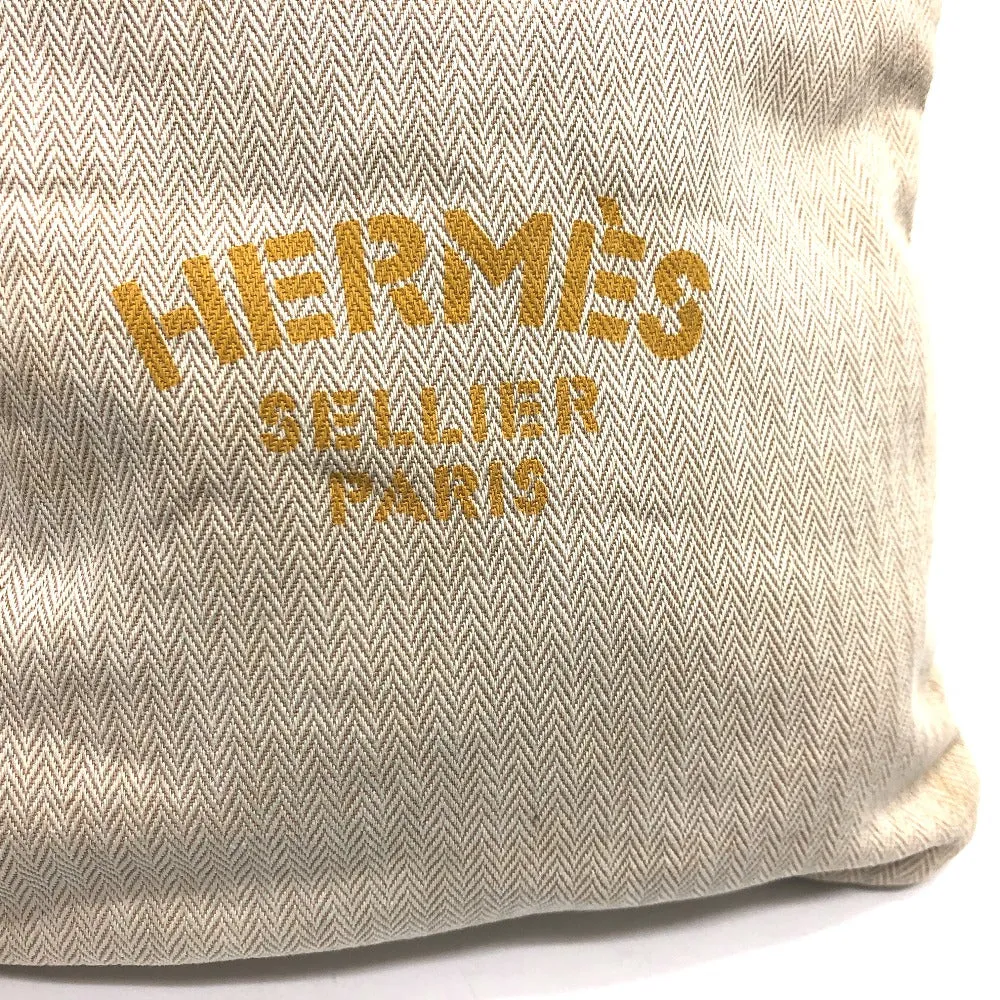 HERMES Shoulder Bag Towal chevron beige logo Aline PM Women Used