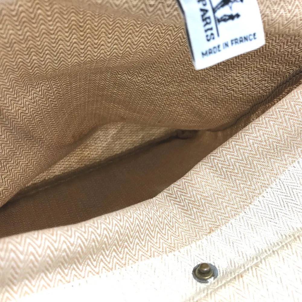 HERMES Shoulder Bag Towal chevron beige logo Aline PM Women Used