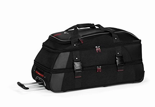 High Sierra 57019-1041 AT7 Rolling Upright Duffel Bag, Black, 26-Inch