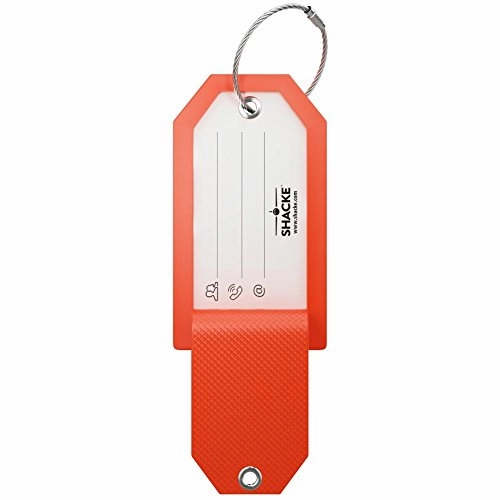 Initial Luggage Tag with Full Privacy Cover and Stainless Steel Loop  (Letter I)