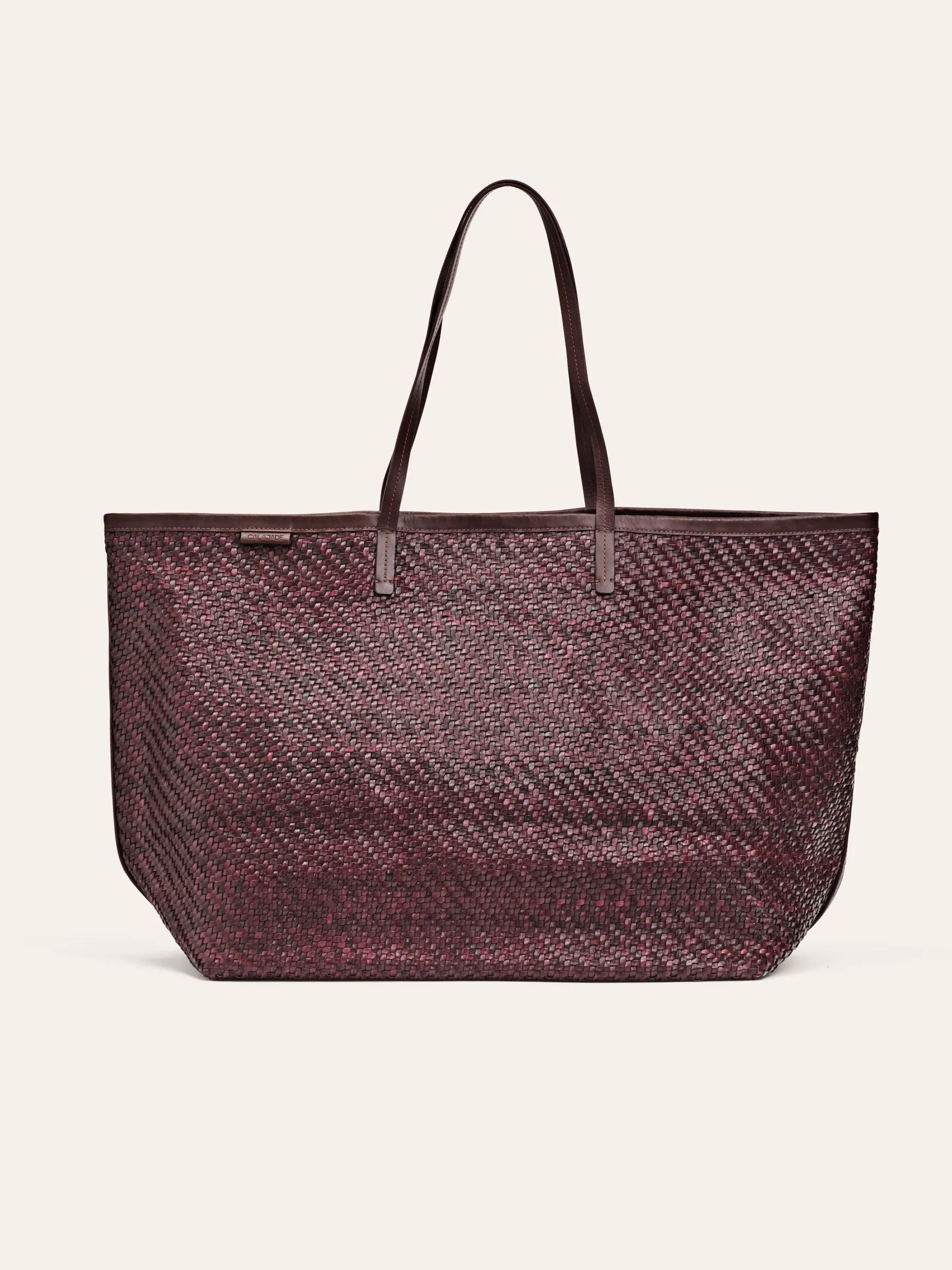 ISAI XL Dark Maroon Twill Shopper bag
