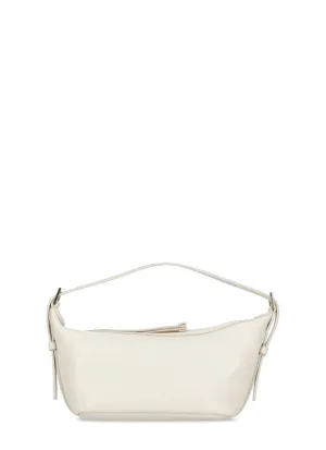 Ivory Pebbled Letaher Bag