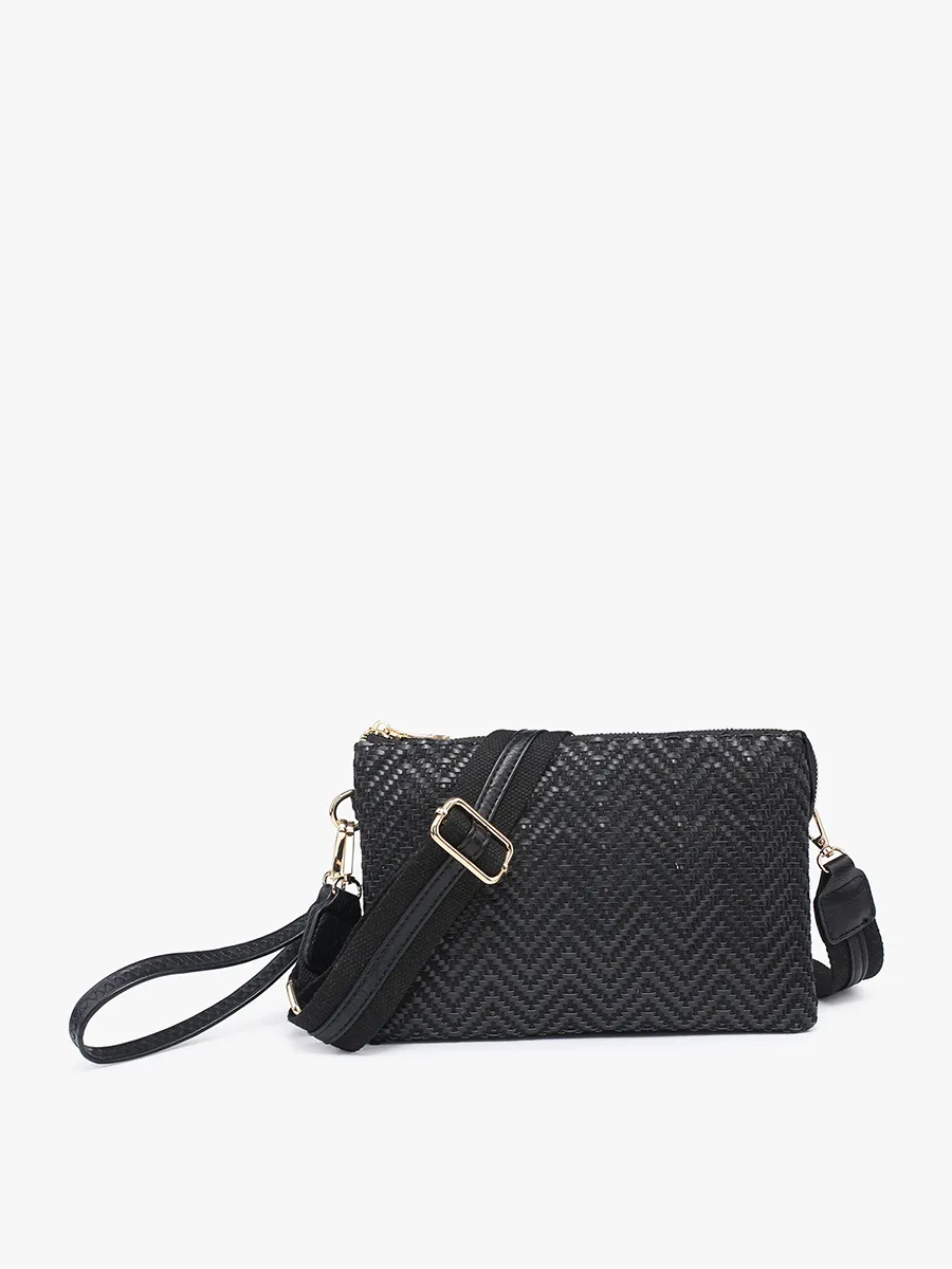 Izzy Vegan Woven Diag Crossbody