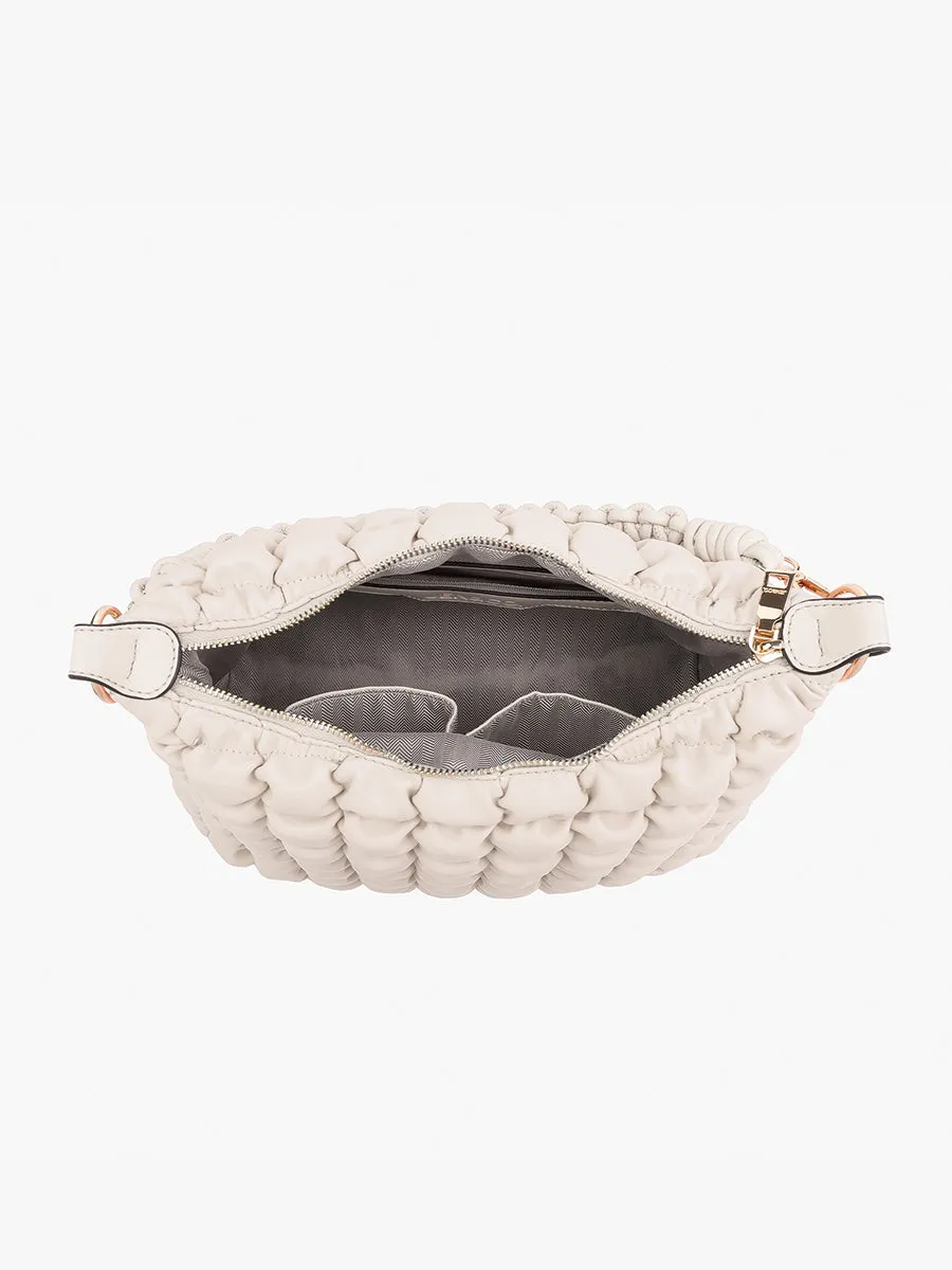 Jacqueline Quilted Satchel/Shoulder Bag