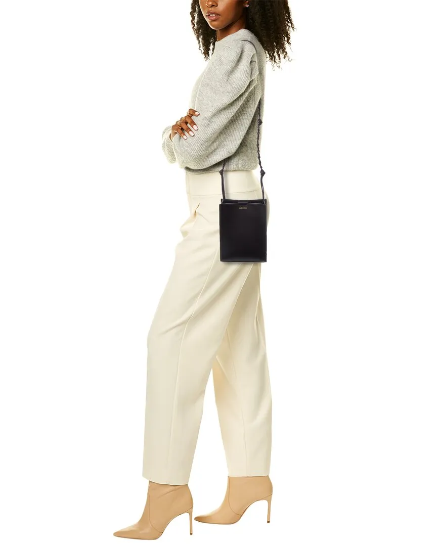 Jil Sander Tangle Small Leather Shoulder Bag