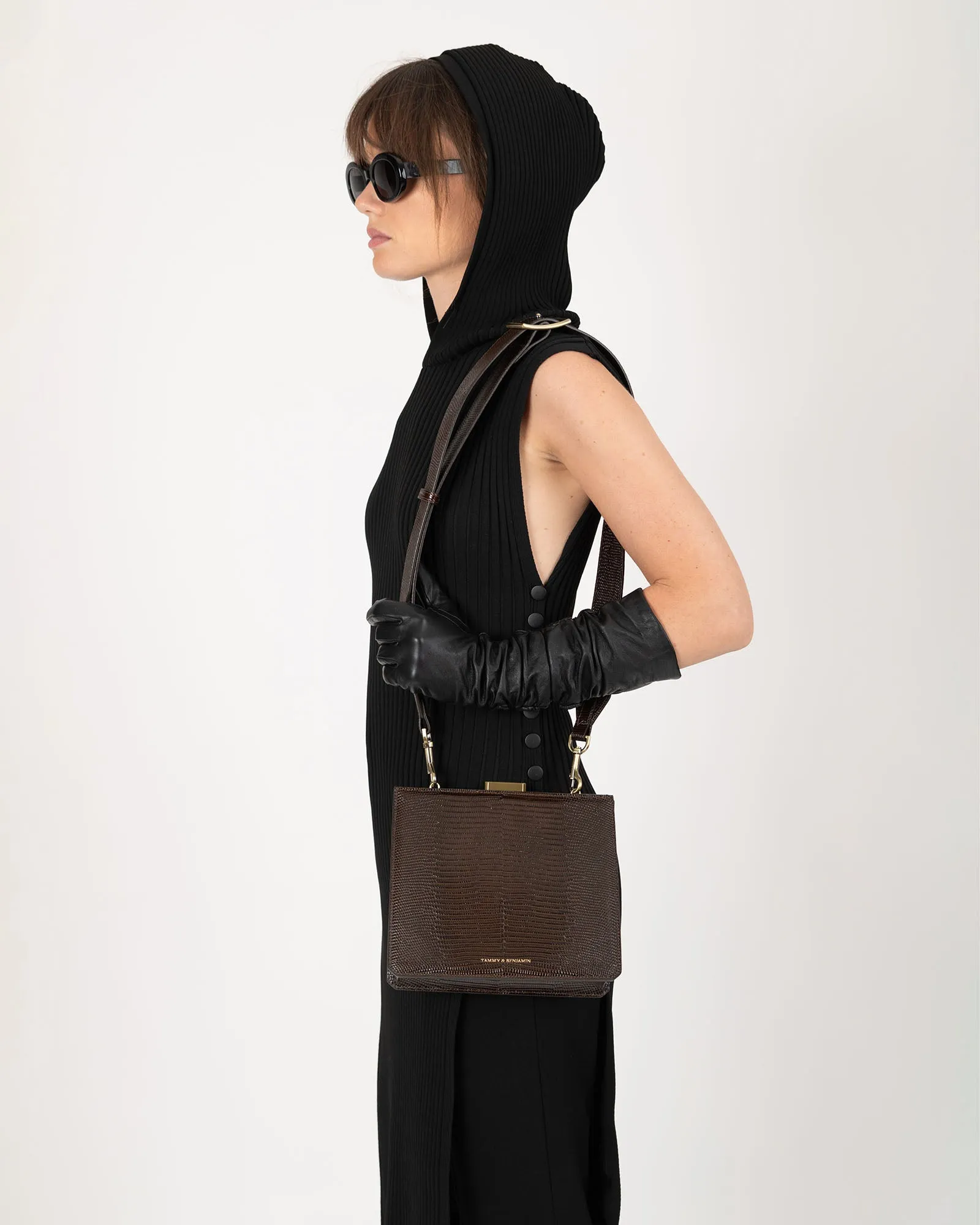 JUDE - Brown embossed