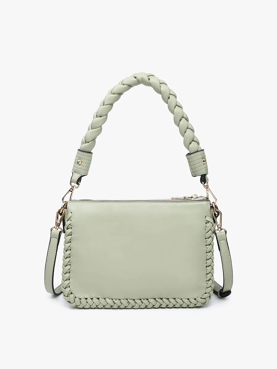 Judith Vegan Whipstitch Shoulder Bag