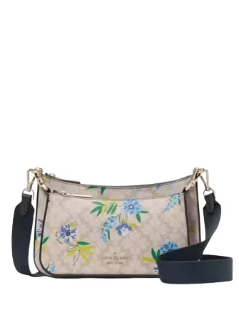 Kate Spade New York Duet Spade Flower Floral Crossbody