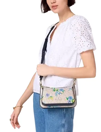 Kate Spade New York Duet Spade Flower Floral Crossbody