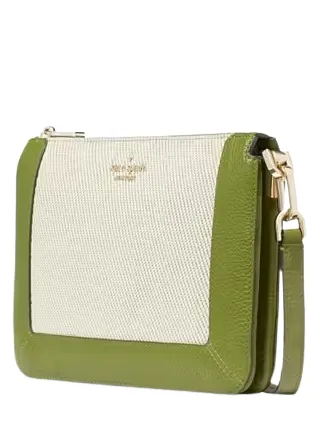 Kate Spade New York Lena Canvas Colorblock Double Compartment Crossbody