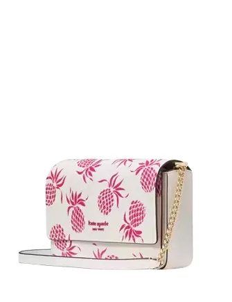 Kate Spade New York Morgan Pineapple Embossed Flap Chain Wallet