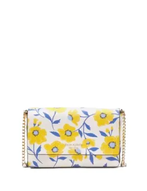 Kate Spade New York Morgan Sunshine Floral Printed Flap Chain Wallet