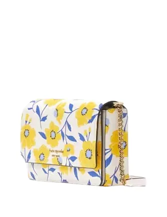 Kate Spade New York Morgan Sunshine Floral Printed Flap Chain Wallet