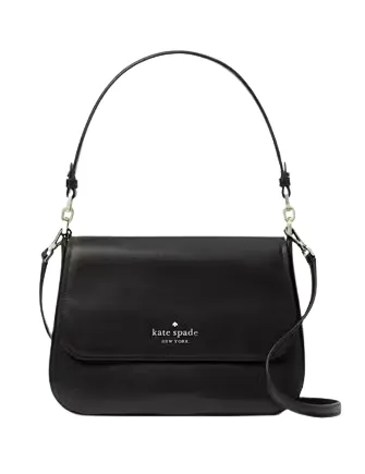 Kate Spade New York Staci Saffiano Leather Flap Shoulder Bag